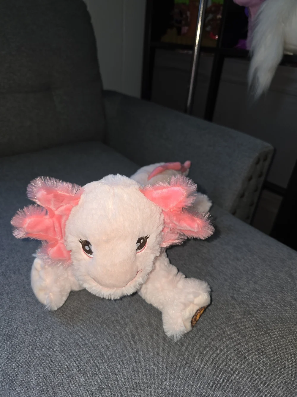Plush Pink Axolotl Stuffed Animal - Soft Pet Toy